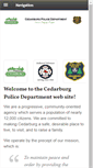 Mobile Screenshot of cedarburgpolice.com