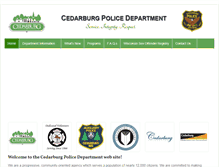 Tablet Screenshot of cedarburgpolice.com